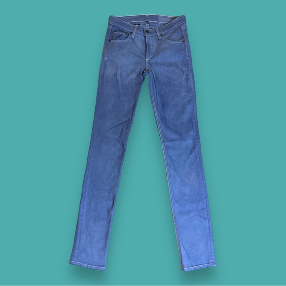 Originally White NWT Skinny Jeans Dyed in Sunshine Yellow ☀️Size 30 - Picture 2 of 9